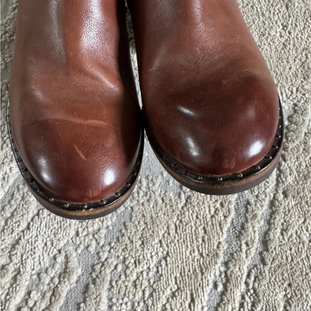 Paul Green Chestnut Leather Ankle Boots - Picture 5 of 12
